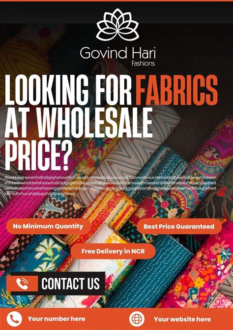 Entry #4 by SUPEWITHOUTCAPE for Flyer For promoting Textile Business ...