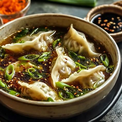 Asian Dumpling Potsticker Soup Recipe