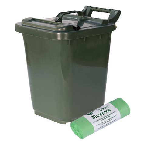 Buy Kerbside Compost Caddy/Plastic Kerbside Bin with Locking Lid ...