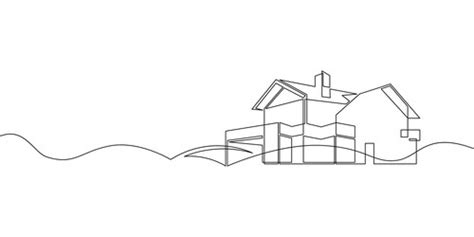 Residential Real Estate Minimalist Minimalist Vector Art