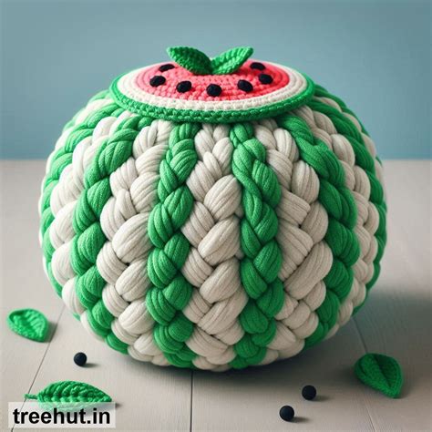 Watermelon Crochet Pouf Ideas, Crochet Ideas