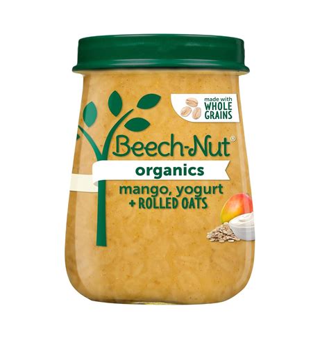 Amazon.com : Beech-Nut Organic Baby Food Jars, Organic Mango Yogurt ...