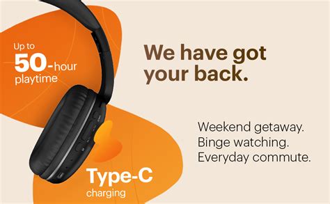 Noise Two Wireless On Ear Headphones with 50 Hours Playtime, Low ...