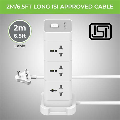 UltraProlink UM1190U Power Tower Surge Protector with 12 Sockets|2 USB