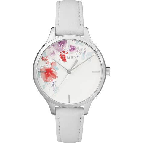 Buy Crystal Women White Round Dial Watch - Timex India