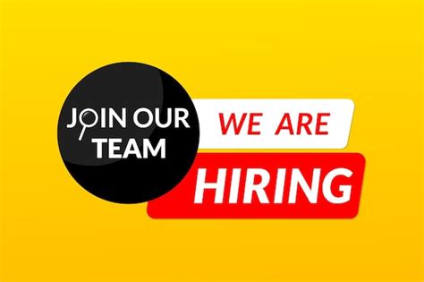 We are hiring colorful banner design. | Premium Vector