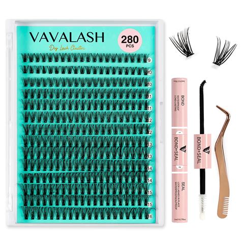 Amazon.com: VAVALASH DIY Lash Extension Kit 280 PCS Individual Cluster ...