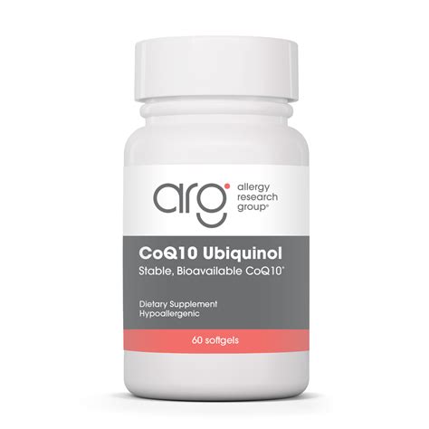 Ubiquinol CoQ10 100mg Supplement | Allergy Research Group