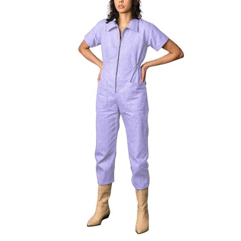 Purple Jumpsuits for Women Dressy Cropped Utility Jumpsuit Women's ...
