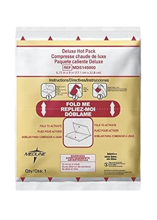 Medline MDS149000 Latex Free Deluxe Instant Hot Compress (Pack of 24 ...
