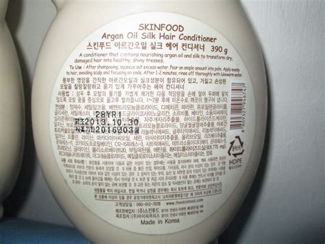 Review: Skinfood Argan Oil Silk Hair Shampoo (400g) and Skinfood Argan ...