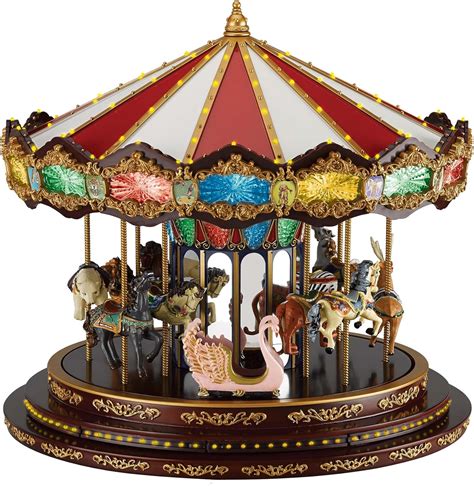 Amazon.com: Mr. Christmas Marquee Deluxe Carousel Musical Animated ...