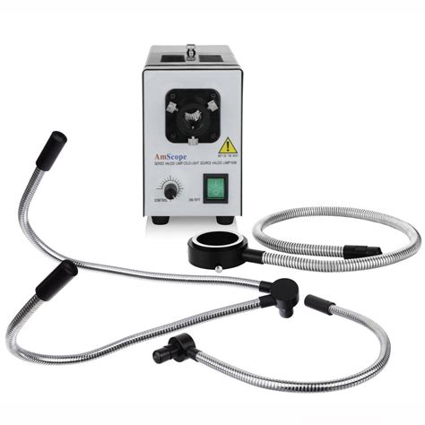 Fiber Optic Light Microscope Illuminator 150W Ring Double & Single Goo ...