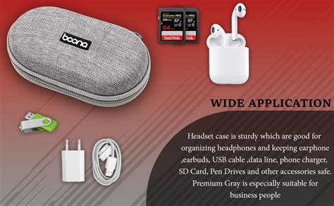 SoloTravel Earphone Case Charger Pouch Earphone Pouch EVA Shockproof ...