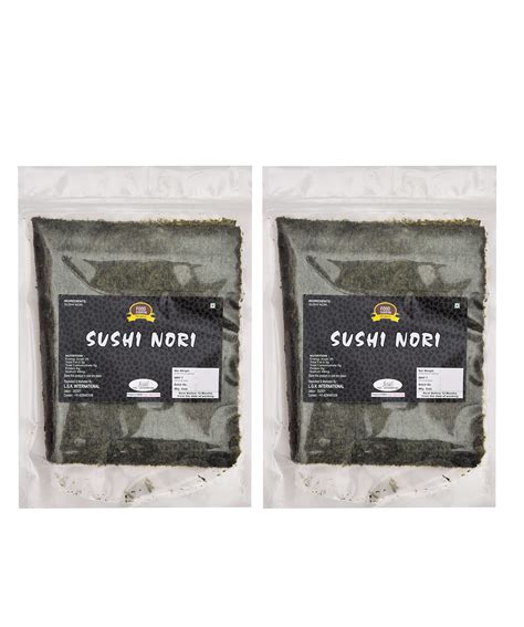 Food Essential Sushi Nori Sheets Roasted Seaweed Laver Pack 2 ...