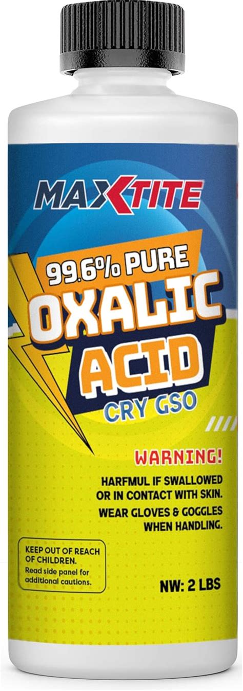 MAXTITE Oxalic Acid 2 lbs 99.6% Pure - Metal & Wood Cleaning India | Ubuy