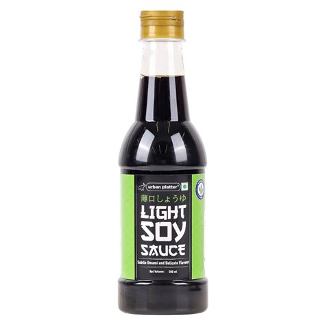 Urban Platter Light Soy Sauce, 500ml (Traditionally Brewed from Soya B