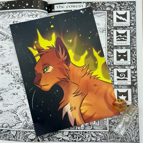 Firestar Print| Warrior Cats| the Prophecies Begin| 5x6 Inch - Etsy