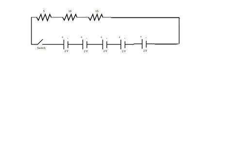 Draw a schematic diagram of a circuit consisting of 24v battery a 10ohm ...