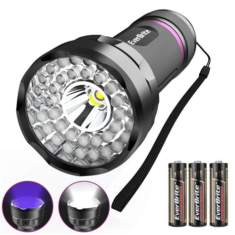 EverBrite UV And White Light Flashlight, High Power 2 in 1 LED ...