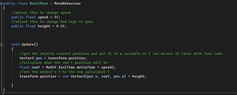 Image result for How to Make a Object Go Down by Coding