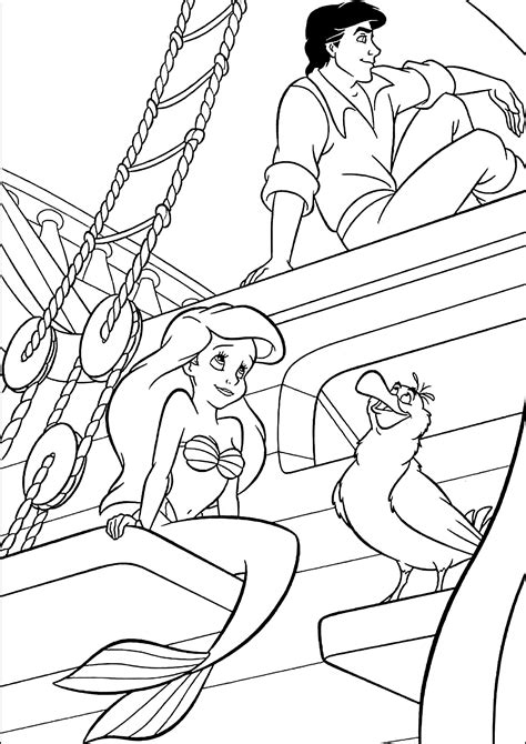 Little Mermaid Color Pages - MIT Printable