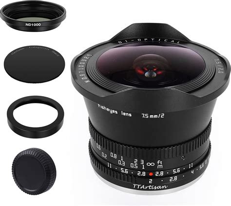 TTArtisan 7.5mm F2.0 APS-C Large Aperture Cameras Lens Fisheye Lens ...