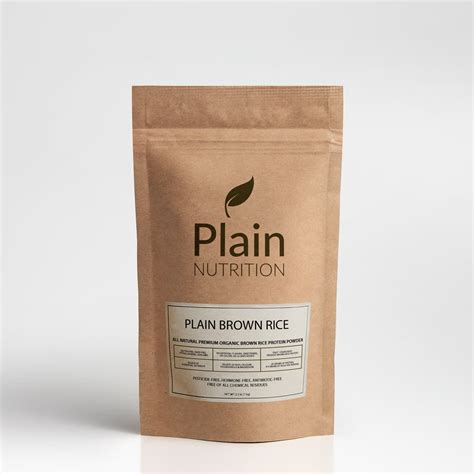 Organic Brown Rice Protein Powder (Unflavoured) | Plain Nutrition Canada