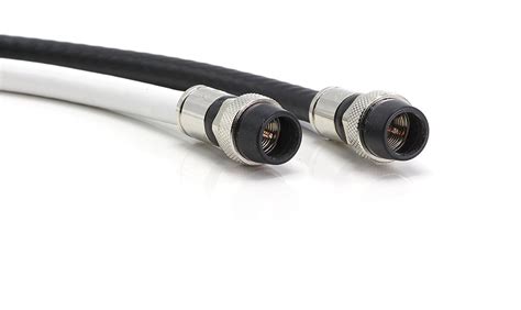 Buy 200' Feet, Black RG6 Coaxial Cable with rubber booted - Weather ...