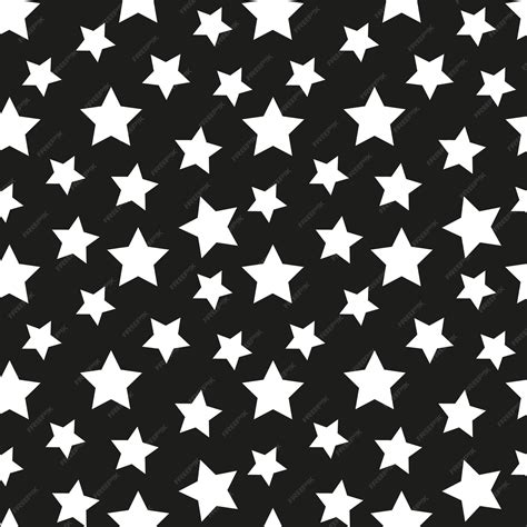 Black And White Stars Background