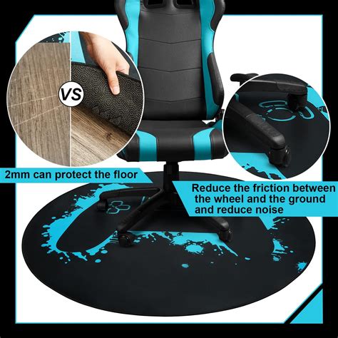 Buy Gaming Chair Mat 47 Inch Round Chair Mat for Hardwood Floor Gaming ...