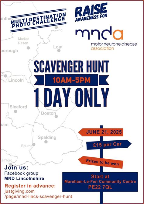 MND Scavenger Hunt, Mareham le Fen Community Centre, Horncastle, 21 ...