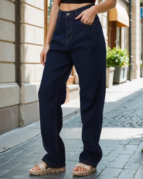 Buy Dark Blue Jeans & Jeggings for Women by Shein Online | sheinindia.in