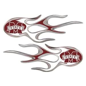 Buy NCAA Mississippi State Bulldogs Micro Flame Graphics Decal (Pack of ...