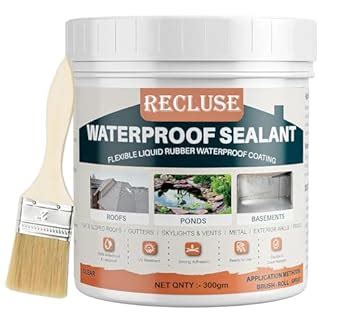 RECLUSE 1 pcs rack Seal Glue with Brush Transparent Waterproof Glue ...