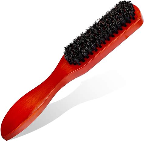 Slick Back Hair Brush, Natural Boar Bristle Hair Brush with Beech ...