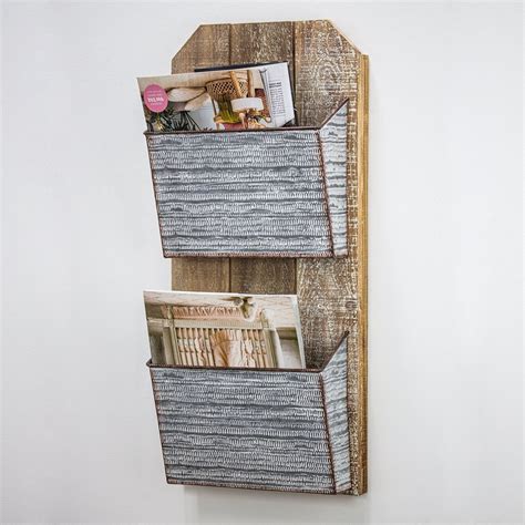 Modern Wall Mounted Magazine Rack - Foter
