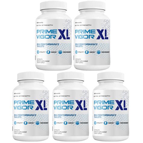 Prime Vigor XL , Prime XL Vigor Max Male Performance - 5 Bottles ...