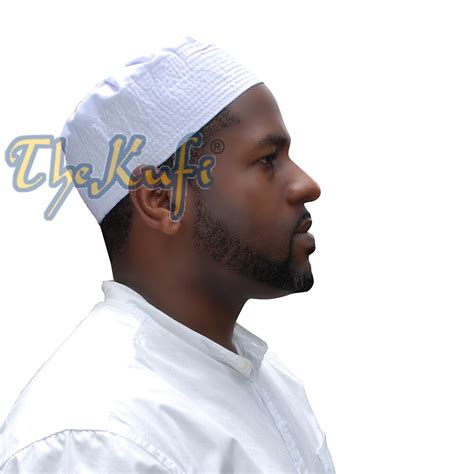 Kufi Prayer Cap Plain White Pleated-top Fabric Peci | Ubuy India