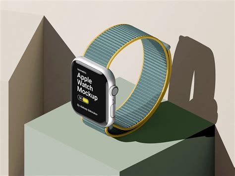 Rustic Apple Watch Mockup Psds
