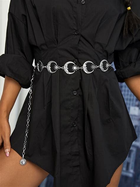 1pc Star & Moon Decor European Style Waist Chain For Women, Suitable To ...