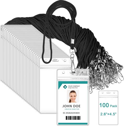 Amazon.com : Segarty Lanyard with ID Holder, 50 Pack Vertical Badge ...