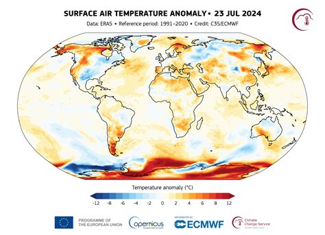 New record daily global average temperature reached in July 2024 ...