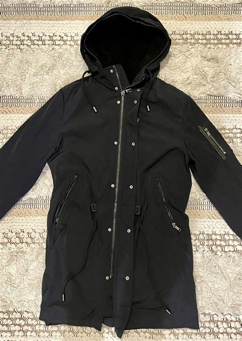 Zara Men Parka With Detachable Faux Shearling Lining … - Gem