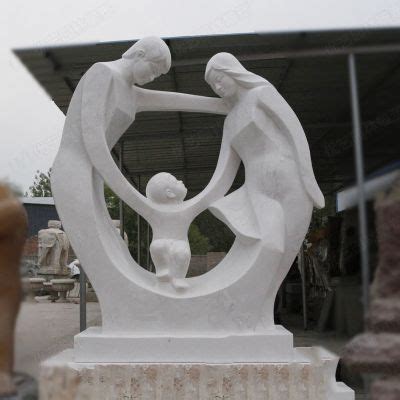 和谐之家一家三口铜雕小品雕塑_厂家图片价格-玉海雕塑