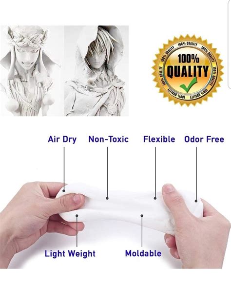 New White Foam Clay For Sculptures Art Projects Costumes Other Arts ...