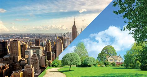 City vs Country 的图像结果