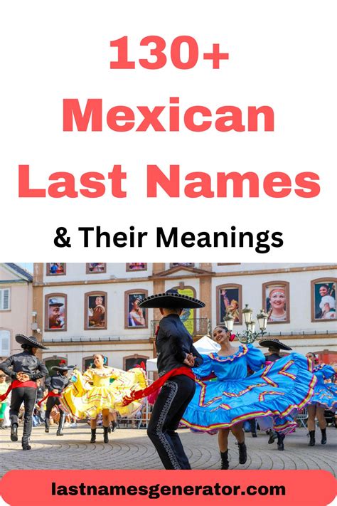130+ Popular & Common Mexican Last Names (Or Surnames) & Their Meanings ...