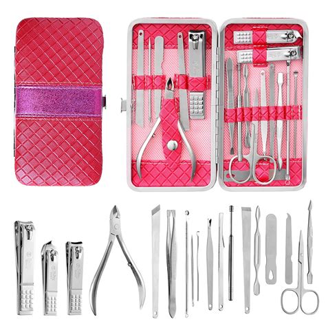 Beauté Secrets 18 in 1 Manicure Pedicure Kit with Nail Cutter, Scissors ...