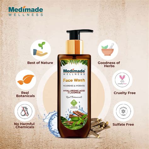 Buy MEDIMADE HYALURONIC ACID FACE WASH- 100 ML Online & Get Upto 60% ...